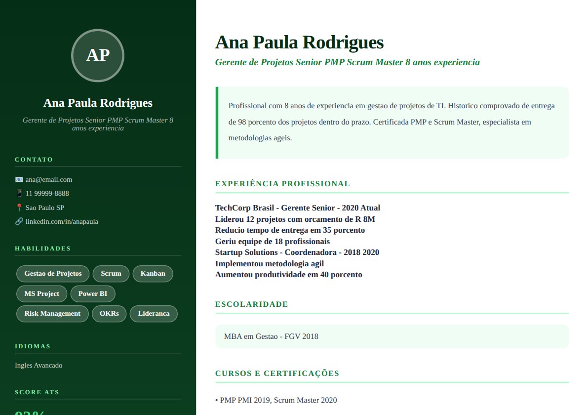 Preview template