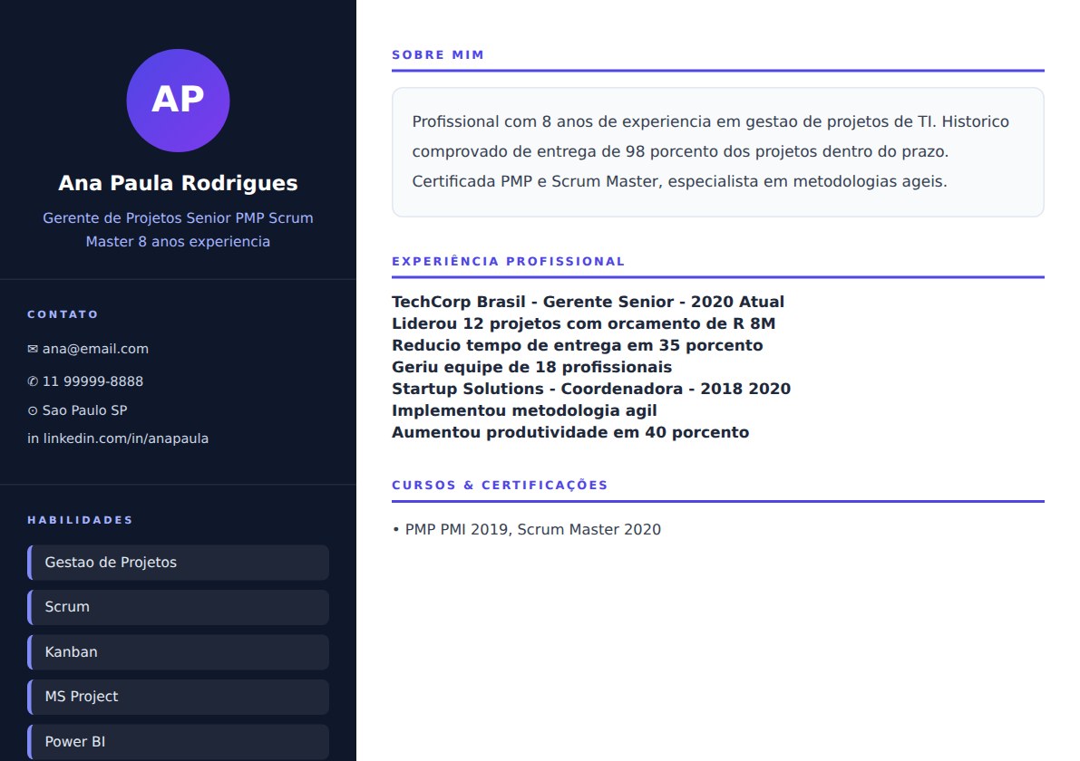 Preview template